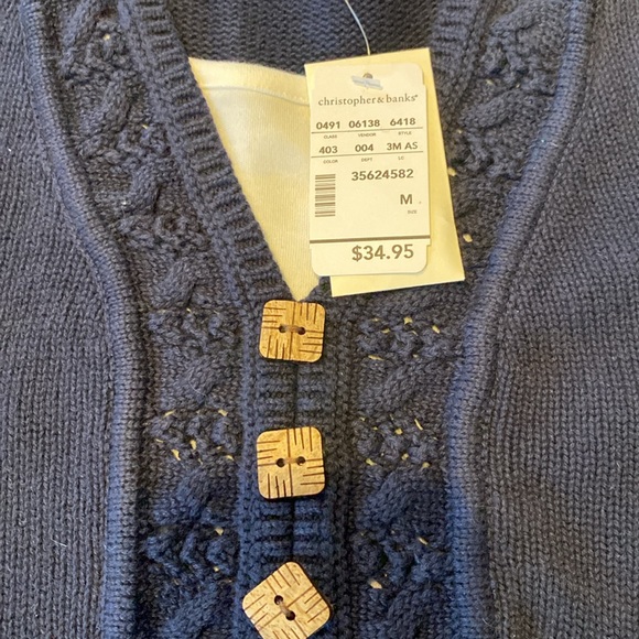 Brand new with tags. Women’s medium Christopher and Banks v neck sweater. - Picture 3 of 4
